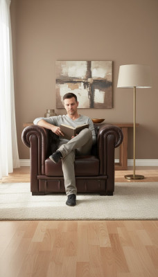 Chesterfield sillón sofá de televisión 1 asiento sofá de cuero sofás tapizados