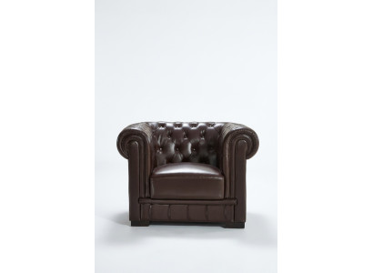Chesterfield sillón sofá de televisión 1 asiento sofá de cuero sofás tapizados