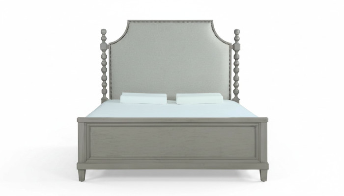 Diseño de cama de lujo para hotel doble habitación de dormir de madera estilo casa de campo nuevo barroco nuevo