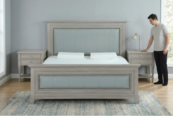 Cama Diseñador Lujo Hotel Camas 180x200cm Dormitorio Madera Cama Doble Barroca
