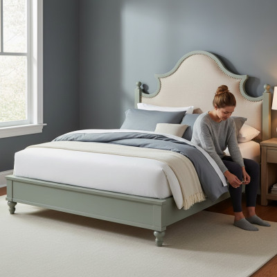 Cama de dormitorio de lujo, diseño acolchado, 180x200 cm, camas dobles de hotel, textil nuevo.