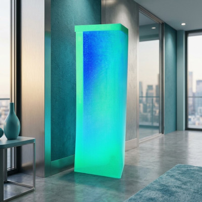 Columna de agua de lujo para pared de agua de acero inoxidable de 200 cm.