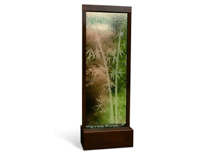 Moderna pared divisoria pared de agua paredes decorativas cascada de agua pared con LED.