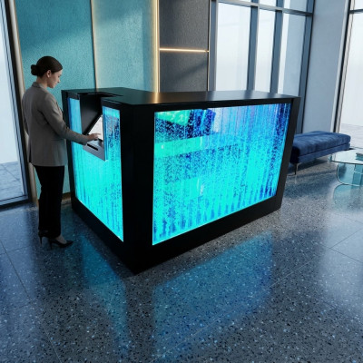 Mesa Agua Bar Pared Barra Barra iluminada Mostrador de barra Mesa de barra iluminada Mostrador de barra Led