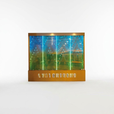Panel de pared con burbujas de agua LED-Panel de agua decorativo diseñado por diseñador.