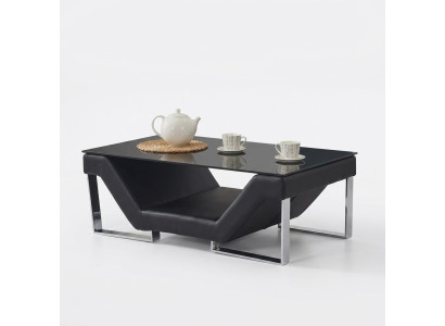 Mesa de centro de vidrio de diseño de vidrio Mesa auxiliar de mesa de café mesa de sala de estar
