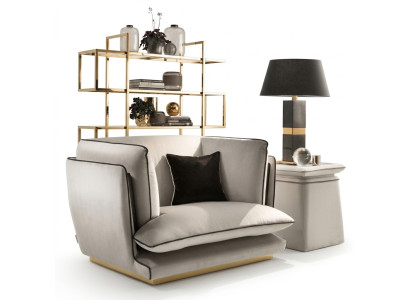 Diseño de tela Sofá Sillón 1 plaza Sofás tapizados Lounge Club Nuevo