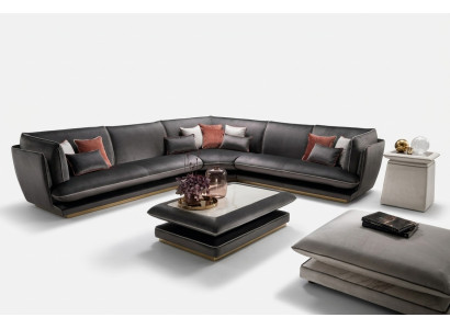 Sofá sofá de lujo esquina muebles salón tapizado diseño textil arredoclassic
