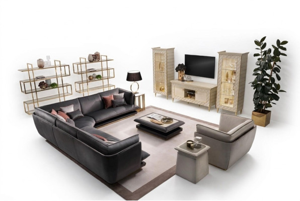 Diseño de muebles sofá conjunto de sofás Sofás de conjuntos de sofás de 4 piezas. Set arredoclassic
