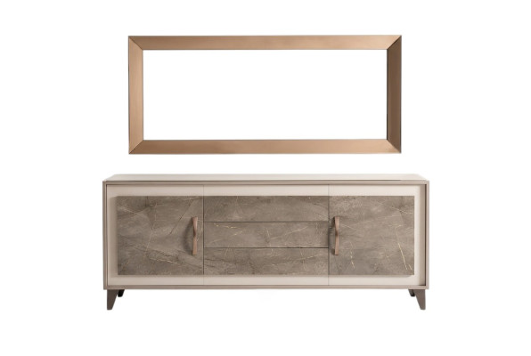 Cómoda aparador de madera buffet vitrina lujo armario conjunto de muebles arredoclassic