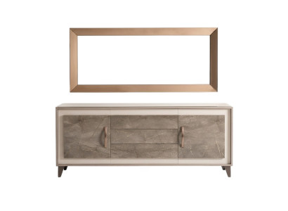 Cómoda aparador de madera buffet vitrina lujo armario conjunto de muebles arredoclassic