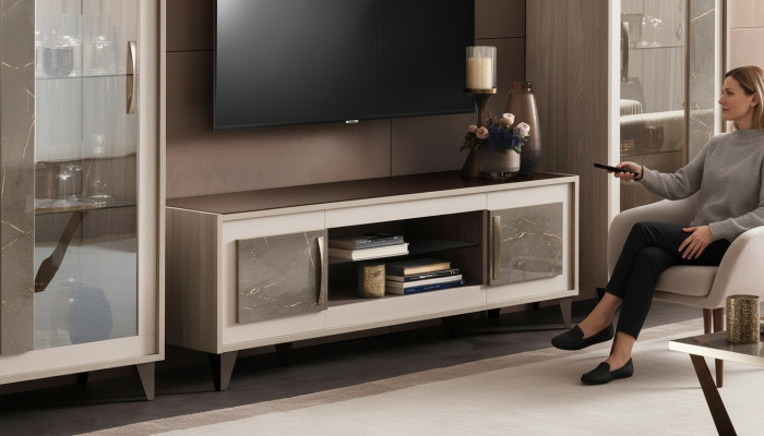 Diseñador rtv tv cómoda aparador side low board armario sala estantería lujo