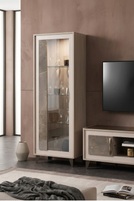 Vitrina Armario de vidrio Estante Librería Mueble Muebles Estanterías Sala de estar