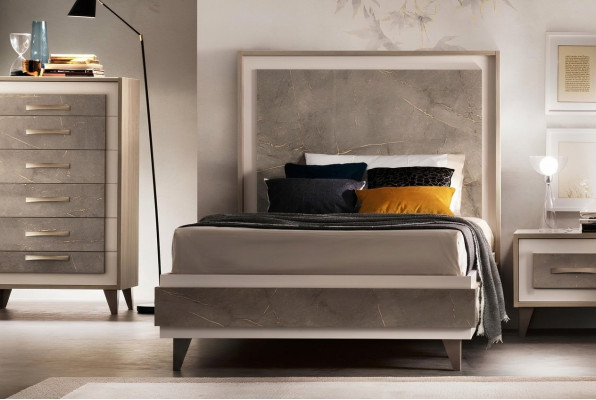 Cama acolchada Cama Cama Acolchado Madera Diseñador Hotel Design arredoclassic 120 cm
