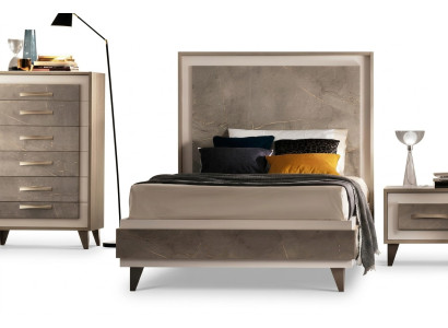 Cama acolchada Cama Cama Acolchado Madera Diseñador Hotel Design arredoclassic 120 cm