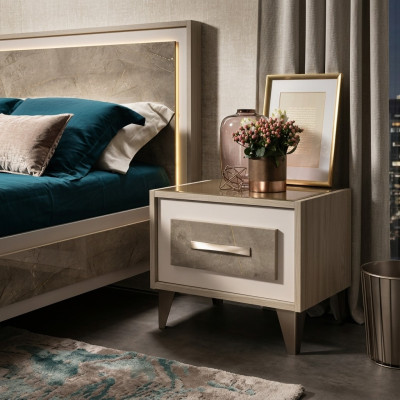 Consola de noche, mesa auxiliar para dormir, mesas de diseño para habitaciones, consolas arredoclassic