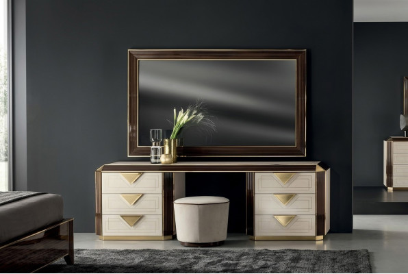 Diseño Espejo Espejo de Pared Moderno 110x190 Muebles Marco de Madera arredoclassic Nuevo