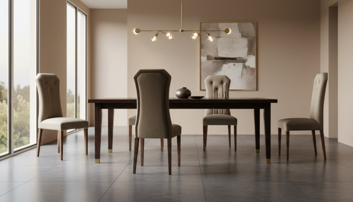 Silla 1x Comedor Lounge de TV Textil Silla tapizada arredoclassic