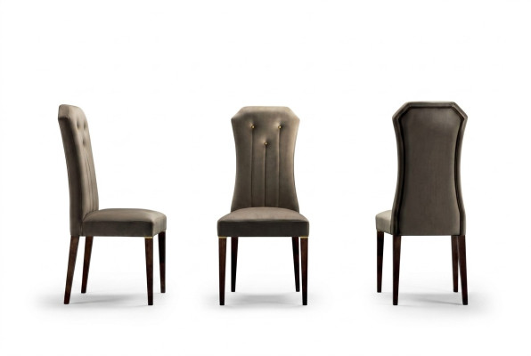Silla 1x Comedor Lounge de TV Textil Silla tapizada arredoclassic