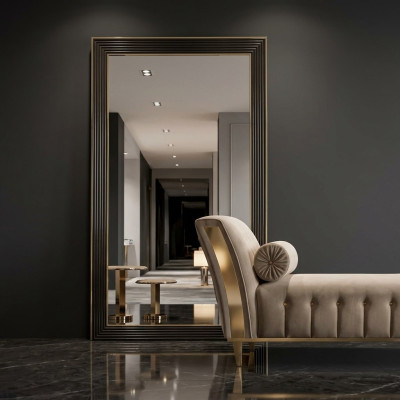 Diseño Espejo Espejo de Pared Marco de Madera Espejo Colgante Muebles de Lujo arredoclassic