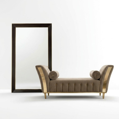 Sofá de salón de sala de estar Tela Sofás Chaise longue Cojín de asiento arredoclassic
