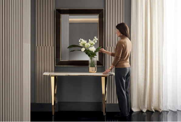 Mesa consola de madera, consola de mesa, consolas de mesa, mesa de tocador arredoclassic