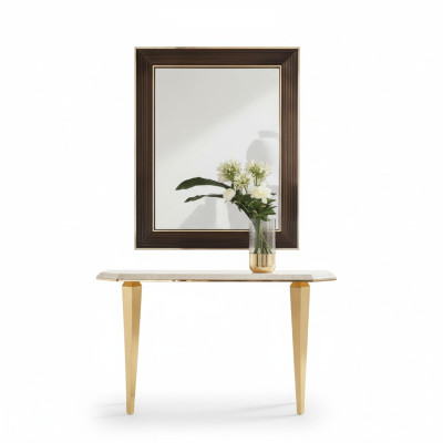 Madera Muebles italianos Consola Espejo Aparador Set de 2 piezas arredoclassic