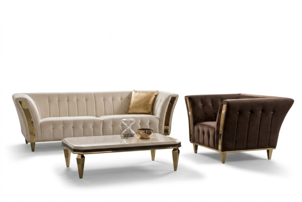 Conjunto de sofá moderno 3+1 plaza sofá sillón conjunto de tapizado sillones arredoclassic