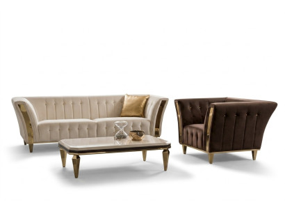 Conjunto de sofá moderno 3+1 plaza sofá sillón conjunto de tapizado sillones arredoclassic