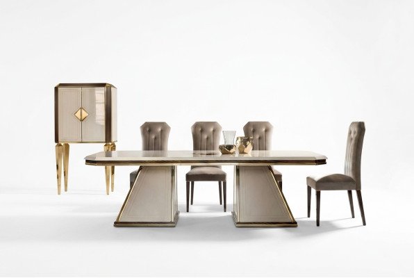 Mesa de comedor mesa de diseñador Muebles estilo italiano Decoración Mesas de comedor nuevas