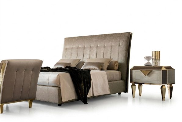 Cama tapizada de diseñador Cama Camas Cama de cuero Cama doble Cama matrimonial Cama de diseño NUEVA