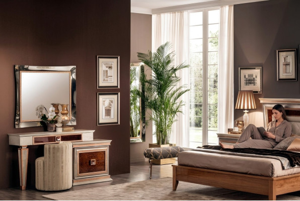 Espejo de pared clásico con marco de madera muebles de espejo barroco rococó marco de vidrio pared
