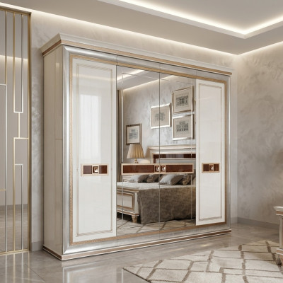 Clásicos armarios de madera roperos habitación armario Barroco Rococó
