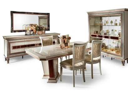 Mesa de comedor Conjunto de comedor Grupo de comedor Muebles Mesa 5 piezas Silla 4x Sillas arredoclassic