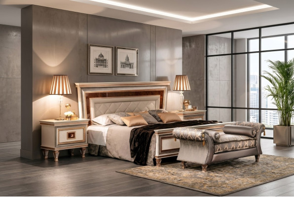 Cama de diseño Cama acolchada 180x200 Cama matrimonial Cama doble arredoclassic Muebles
