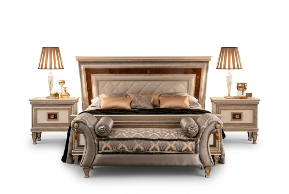 Cama de diseño Cama acolchada 180x200 Cama matrimonial Cama doble arredoclassic Muebles