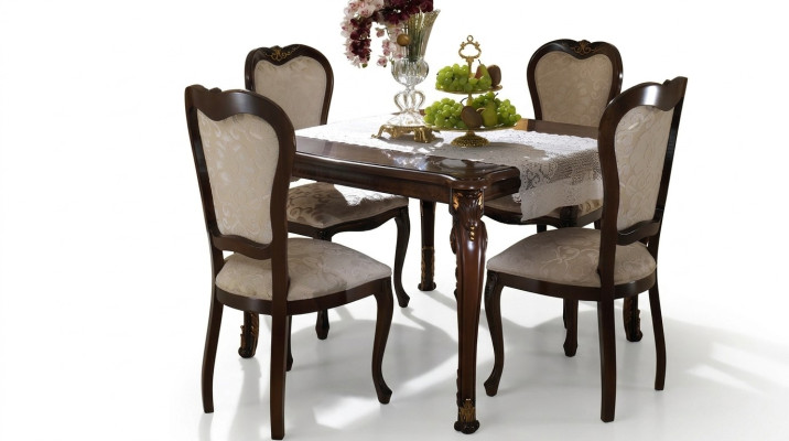 Diseño 4 sillas sillón conjunto grupo silla comedor set de madera arredoclassic