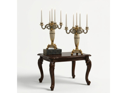 Mesa de centro de diseño noble mesa auxiliar de sala de estar mesa clásica de madera tablas
