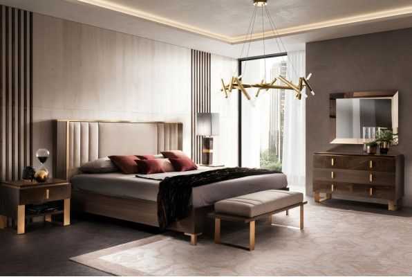 Diseño dormitorio conjunto completo de 6 piezas cama mesita de noche cómoda Arredoclassic
