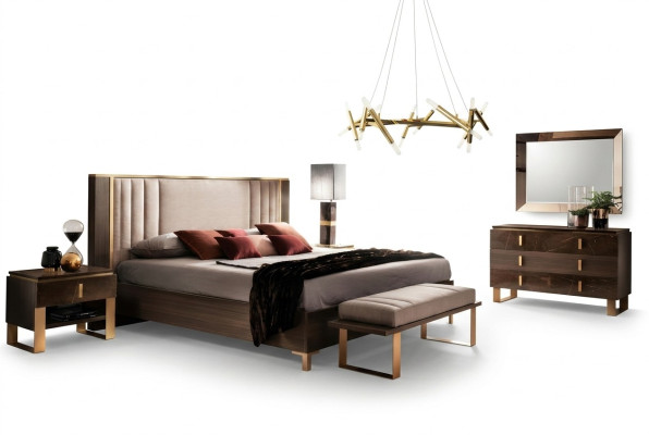 Diseño dormitorio conjunto completo de 6 piezas cama mesita de noche cómoda Arredoclassic
