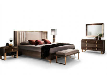 Diseño de cama tapizada Cama doble Hotel Dormitorio 180x200cm arredoclassic