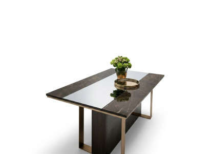 Mesa de comedor de diseño de madera clásico de 160x90 cm para comedor y sala de estar, nuevo.