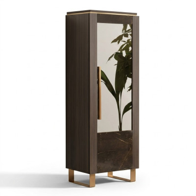 Vitrina de madera Armario Vitrinas clásicas de madera Diseño de armarios Muebles de sala