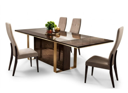 Mesa de comedor de diseñador Mesa de diseño Madera Mesa de comedor italiano Muebles de salón