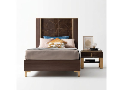 Cama mesita de noche dormitorio cama tapizada muebles clásicos de diseñador arredoclassic