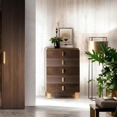 Cómoda bufé cómodas bufés 5 cajones armario alto armario madera nuevo