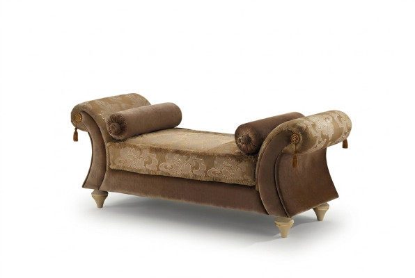Chaise longue Sofá Cama Sofá Tumbonas Chaise Textil Barroco Rococó arredoclassic