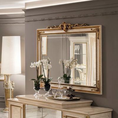 Espejo de pared marco de madera espejo dorado espejo colgante espejo de pared sala de estar nuevo
