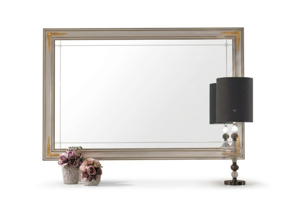 Espejo Espejo de pared Espejo de pasillo Rectangular Madera Decoración de pared Espejito Barroco