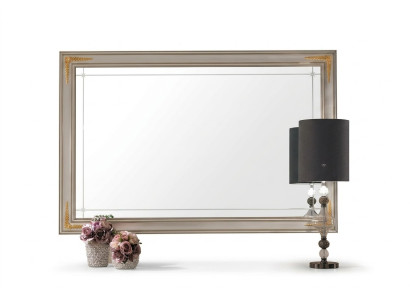 Espejo Espejo de pared Espejo de pasillo Rectangular Madera Decoración de pared Espejito Barroco